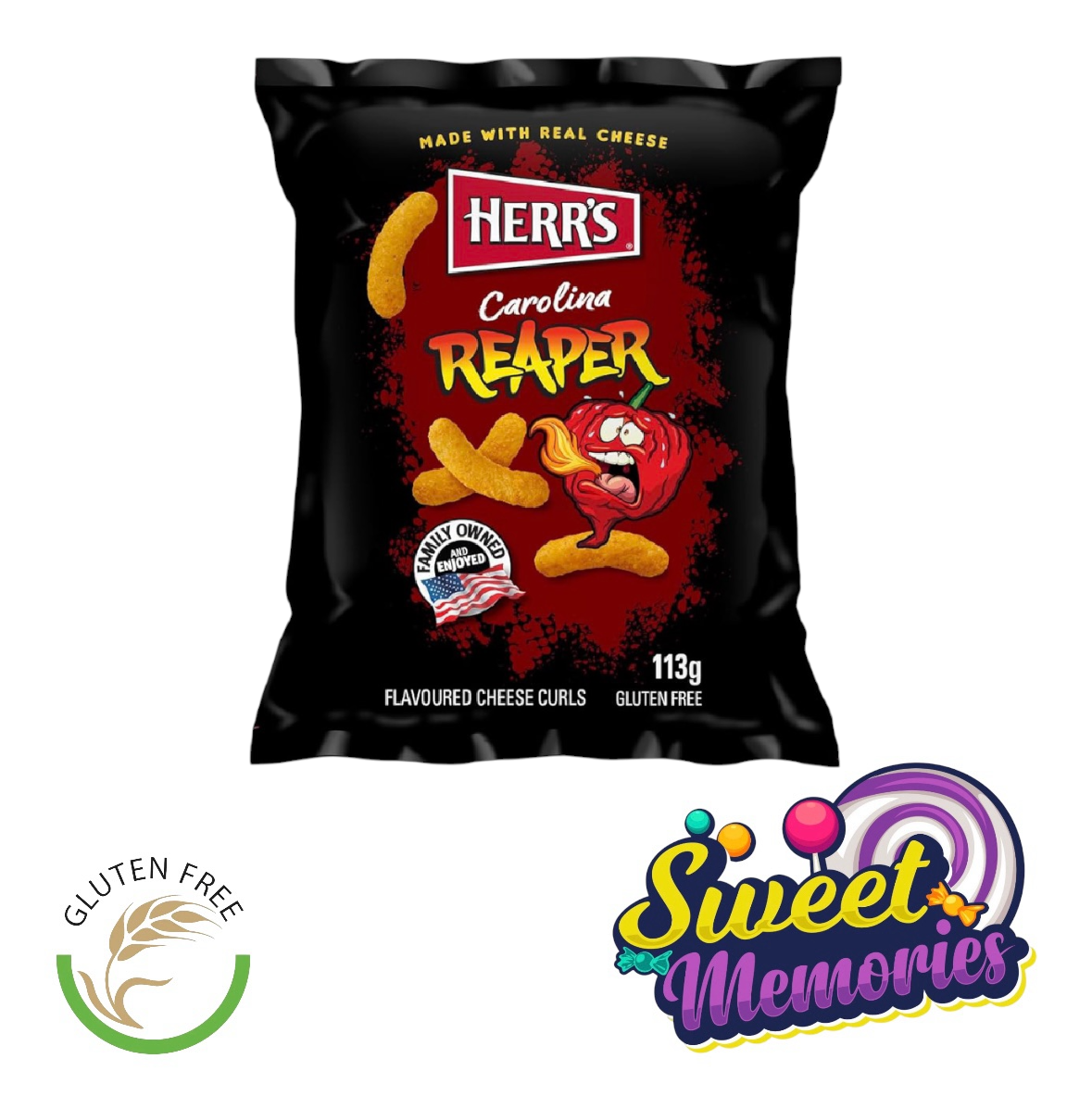 Herr’s Crunchy Corn Snacks 113g